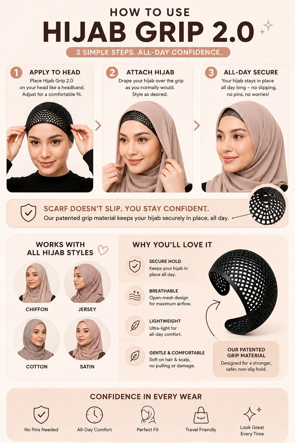 UMMAH BAZAR HIJAB GRIP 2.0™️